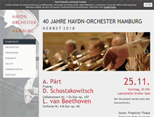 Tablet Screenshot of haydn-orchester.de